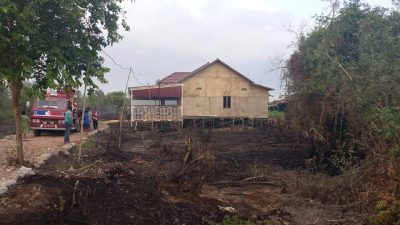 Karhutla di Kecamatan Gambut Nyaris Membakar Rumah Semi Permanen