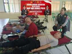 Hari Jadi Humas Polri ke-73, Kegiatan Donor Darah di SMAN 2 Martapura