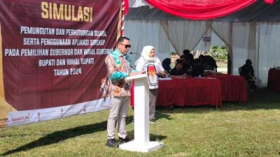 Simulasi Pilkada di Kabupaten Banjar Menggunakan Surat Suara IIustrasi