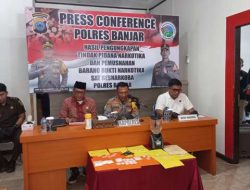 Polres Banjar Musnahkan Sabu Senilai Ratusan Juta Rupiah