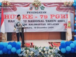 HUT ke-79 PGRI Sekaligus Perayaan Hari Guru Nasional di Aula Disdik Kalsel