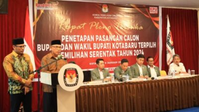 Rapat Pleno KPU Kotabaru Penetapan Bupati dan Wakil Bupati Terpilih