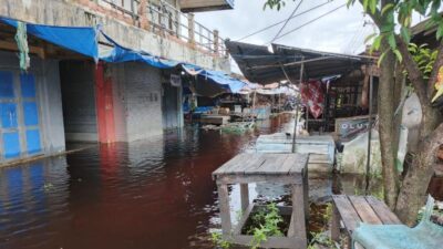 Dua Pasar Tradisional di Kabupaten Banjar Terdampak Banjir