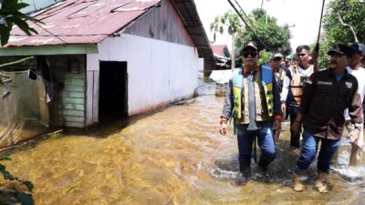 Plh Sekdaprov Kalsel Turun ke Lokasi Terdampak Banjir di Kecamatan Kurau