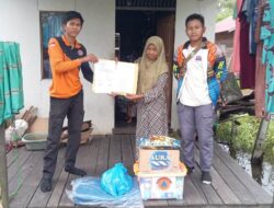 BPBD Kabupaten Banjar Salurkan Bantuan Logistik Korban Musibah Rumah Ambruk di Handil Kabuau