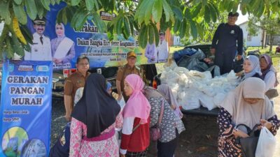 Dinas KPP Kabupaten Banjar Menggelar Gerakan Pangan Murah di Kelurahan Sekumpul