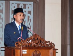 Saidi Mansyur Sampaikan Pidato Pertama Sebagai Bupati Banjar di Rapat Paripurna