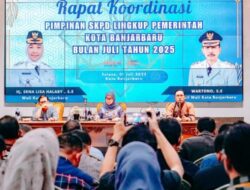 Wali Kota Lisa Halaby Pimpin Rapat Koordinasi Lingkup Pemkot Banjarbaru