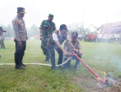 Pj Sekda Banjar Memimpin Apel Kesiapsiagaan Bencana Karhutla