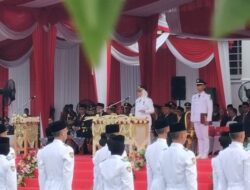 Wali Kota Pertama Perempuan Sebagai Inspektur Upacara HUT Kemerdekaan RI di Kota Banjarbaru