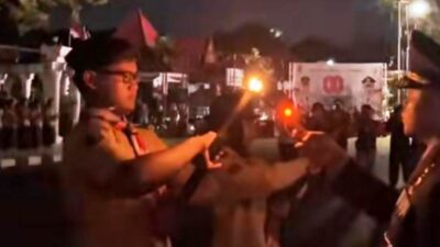 Dandim 1006 Banjar Selaku Inspektur Upacara Taptu di Banjarbaru