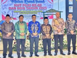 Malam Ramah Tamah HUT ke 80 PGRI di Gedung Paris Barantai